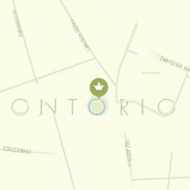 Map showing Purely Handmade Studio located in downtown Ontario
